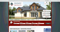 Desktop Screenshot of domybratislava.sk